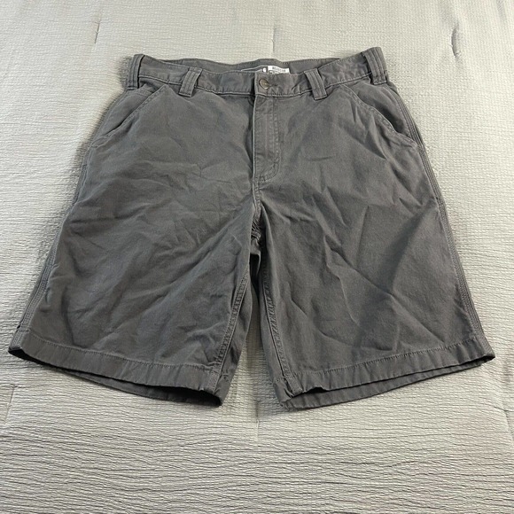 Carhartt Other - Carhartt Shorts Mens 34 Relaxed Fit Canvas Work Rugged Flex Pockets Gray